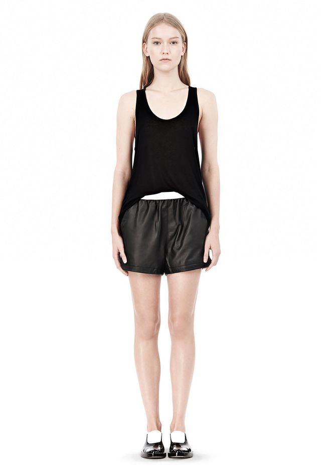 pink alexander wang shorts