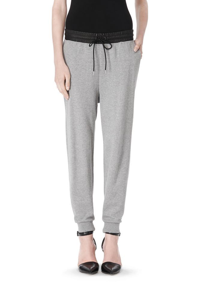 pink alexander wang sweatpants