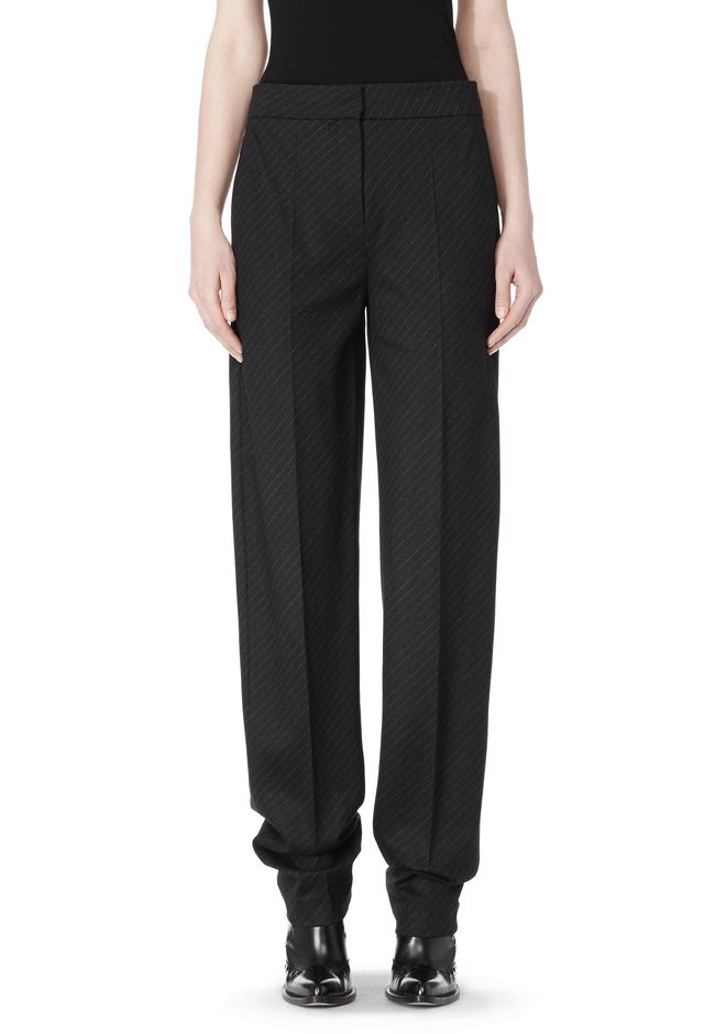 Alexander Wang ‎LOW WAISTED PINSTRIPE PANT ‎ ‎PANTS‎ | Official Site