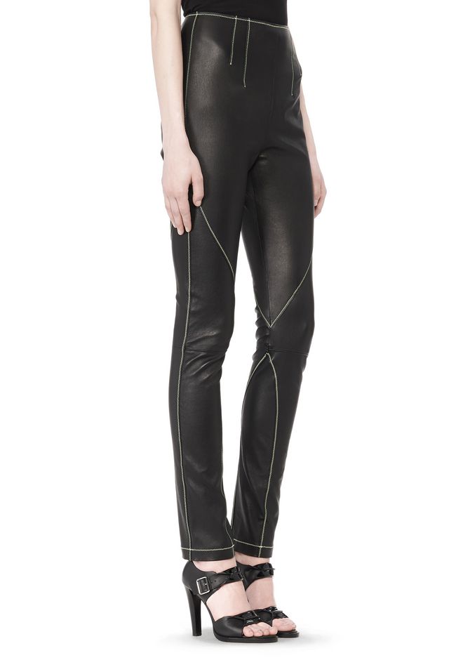 Alexander Wang ‎STRETCH LEATHER LEGGINGS WITH STITCH DETAIL ‎ ‎PANTS ...