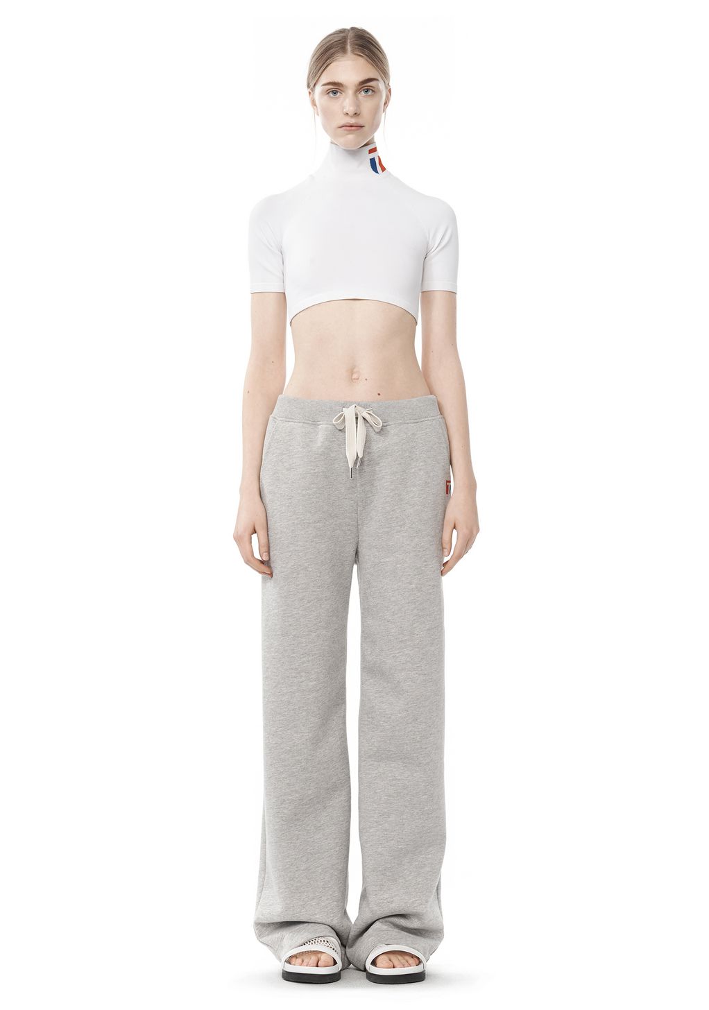 pink alexander wang sweatpants