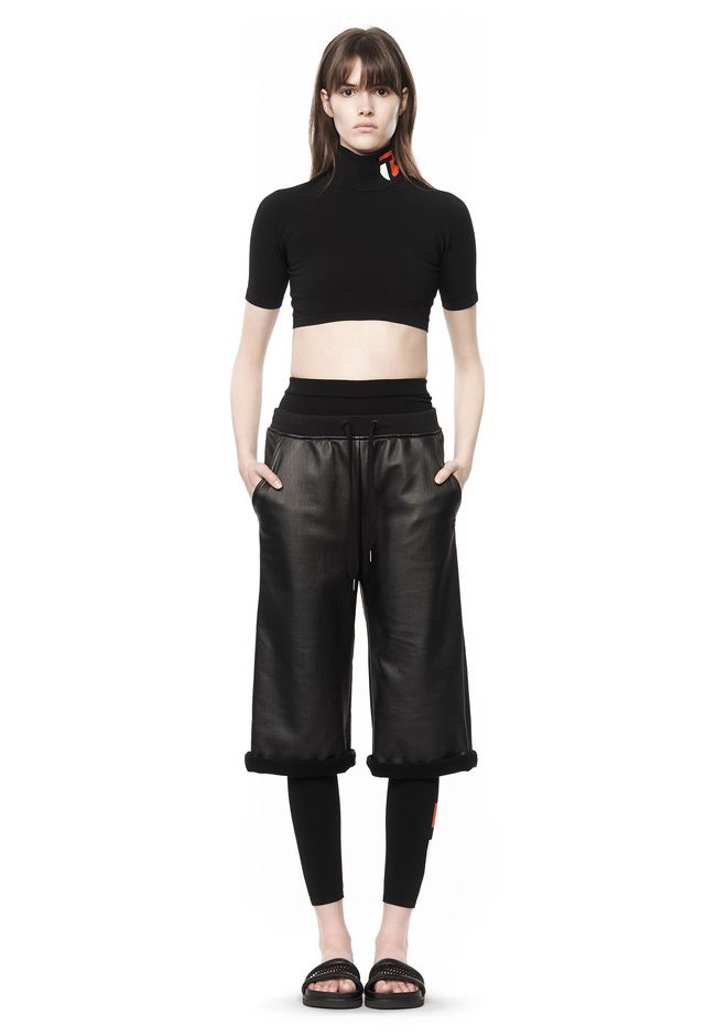 Alexander Wang ‎COATED SKATER SHORTS ‎ ‎SHORTS‎ Official Site