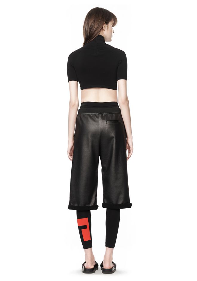Alexander Wang ‎COATED SKATER SHORTS ‎ ‎SHORTS‎ Official Site