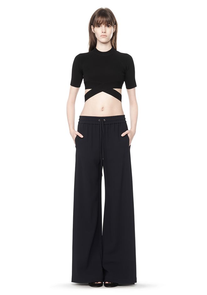 Alexander Wang ‎DRAPE SUITING SIDE SLIT PANT ‎ ‎PANTS‎ | Official Site