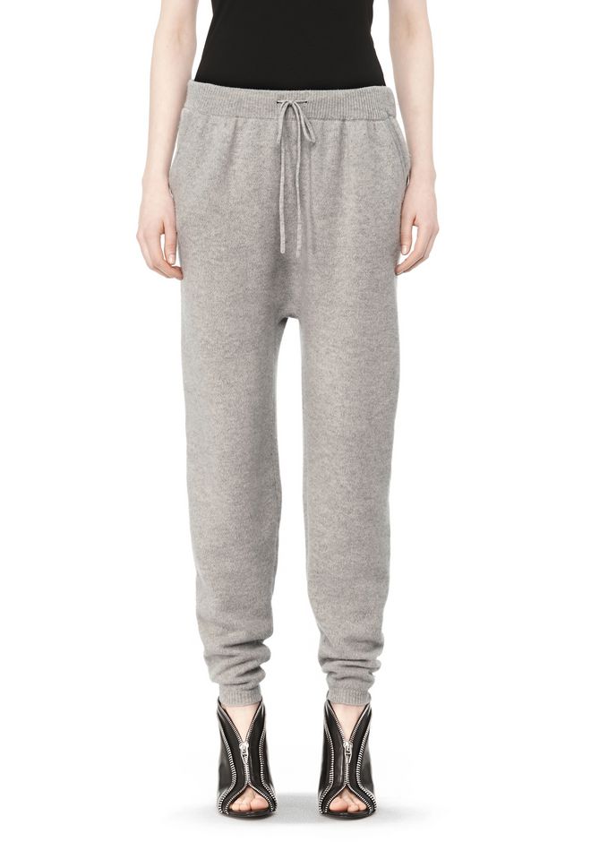 pink alexander wang sweatpants