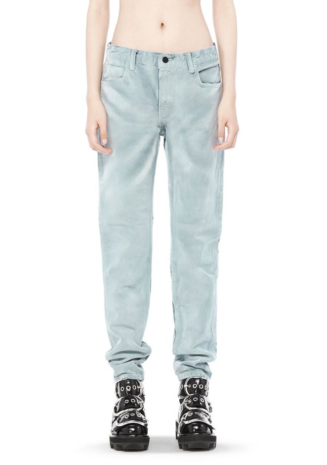 Alexander Wang ‎WANG 002 FLOCKED RELAXED FIT ‎ ‎DENIM‎ Official Site