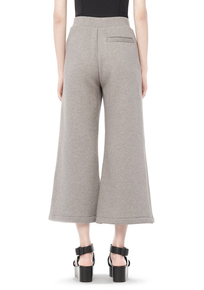 cotton wide leg sweatpants