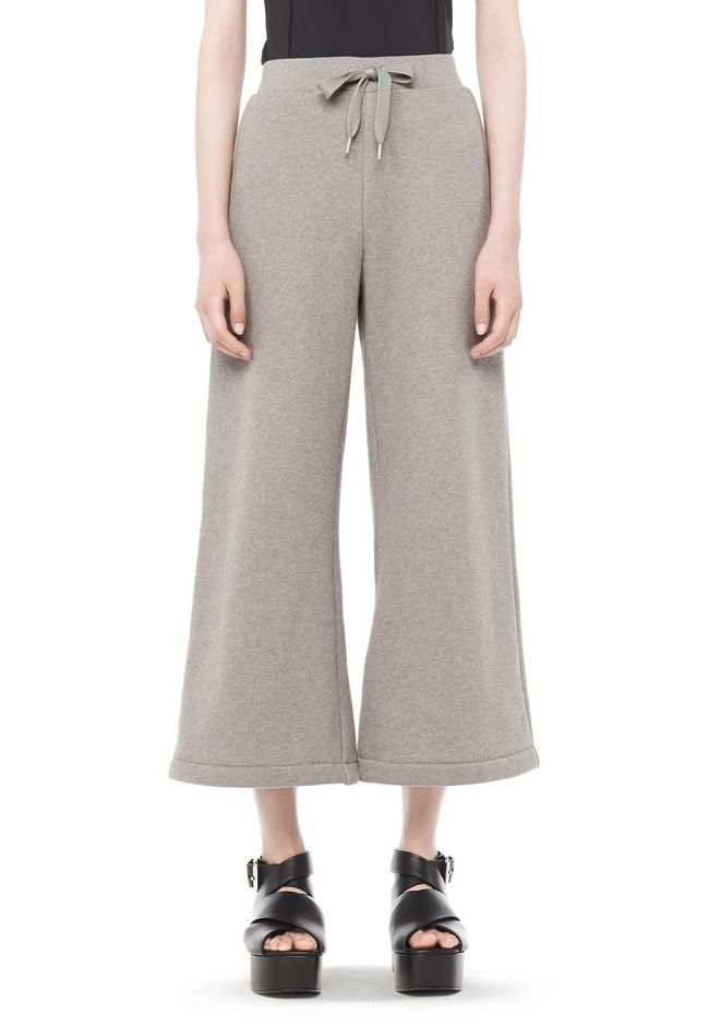 fleece wide leg pants