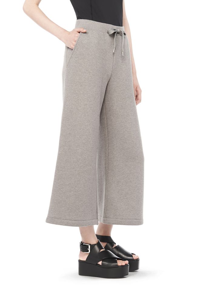 cotton wide leg sweatpants