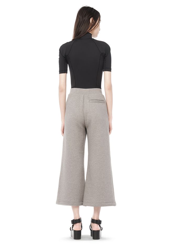 cotton wide leg sweatpants