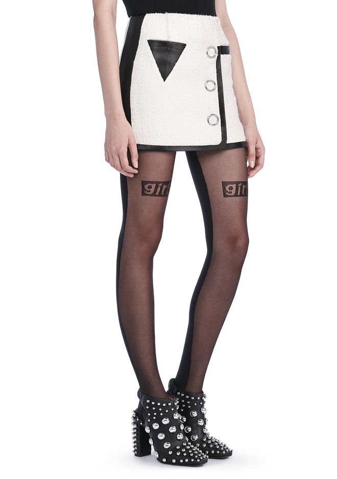 Alexander Wang ‎MINI WRAP SKIRT WITH TRIANGLE POCKET ‎ ‎SKIRT