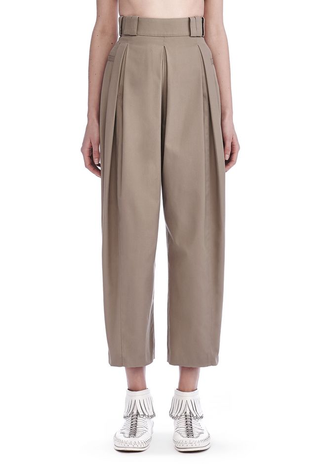 Alexander Wang ‎HIGH WAISTED PLEAT FRONT PANTS ‎ ‎PANTS‎ | Official Site