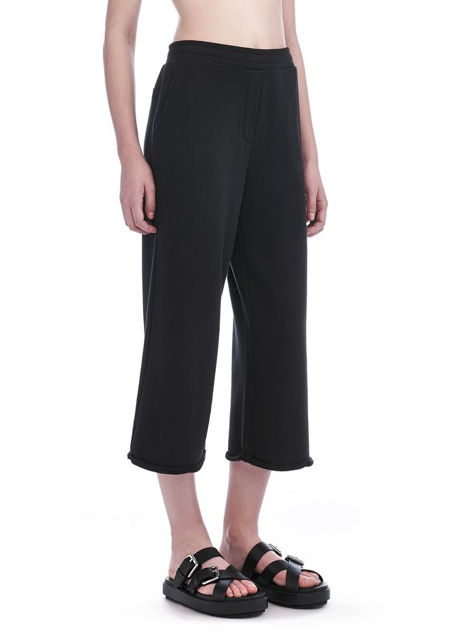 cotton wide leg sweatpants