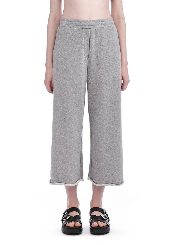 cotton wide leg sweatpants