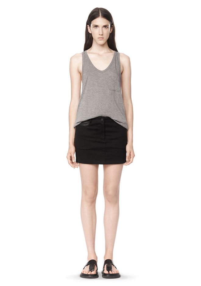 Alexander Wang ‎CLASSIC TANK WITH POCKET ‎ ‎TOP‎ | Official Site