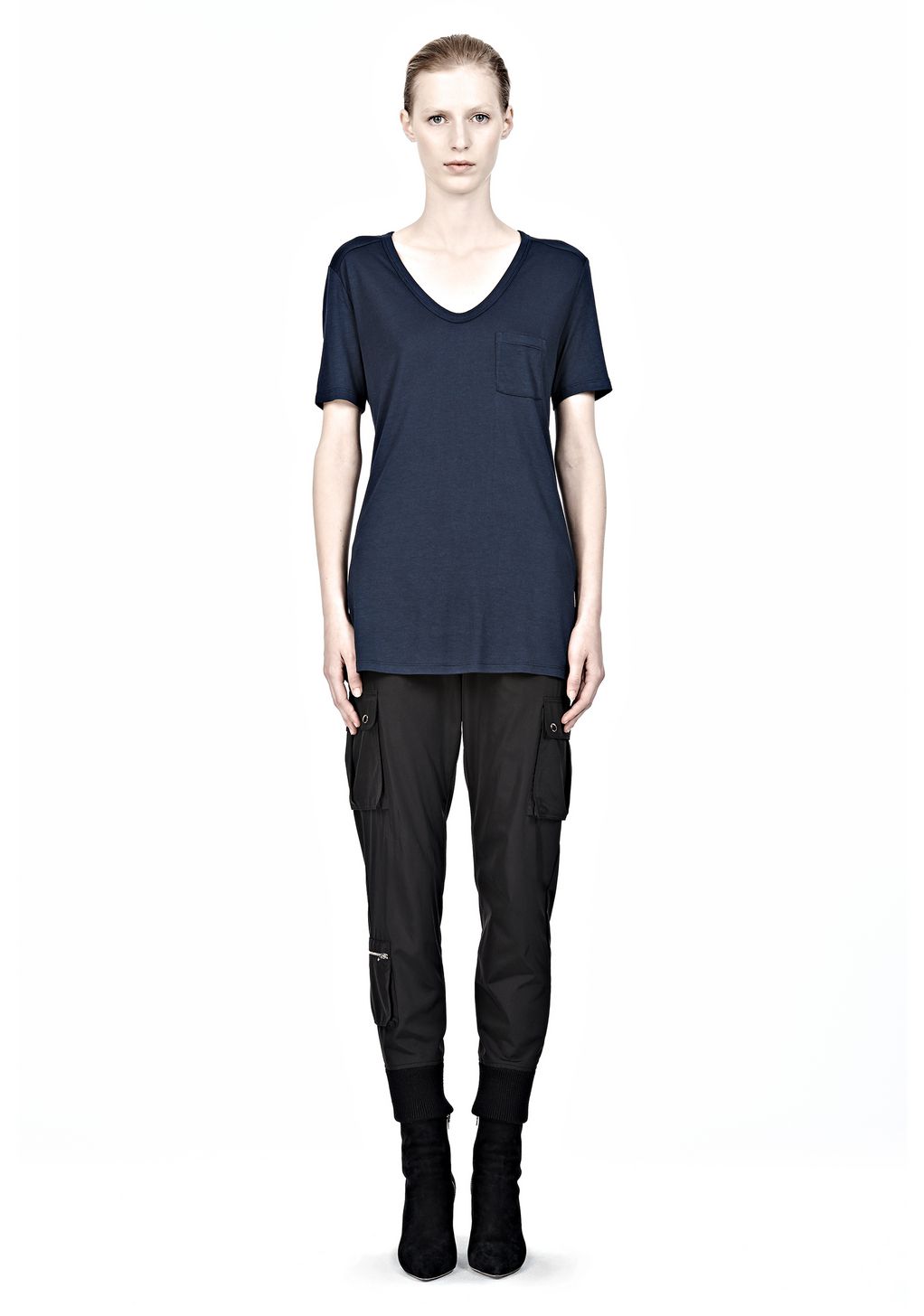 alexander wang t shirt cami hybrid