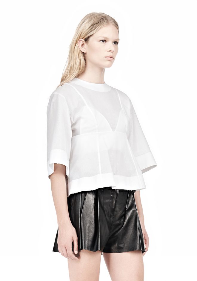 Alexander Wang ‎SUSPENDED T SHIRT WITH BRA DETAIL ‎ ‎Blouse‎ | Official ...
