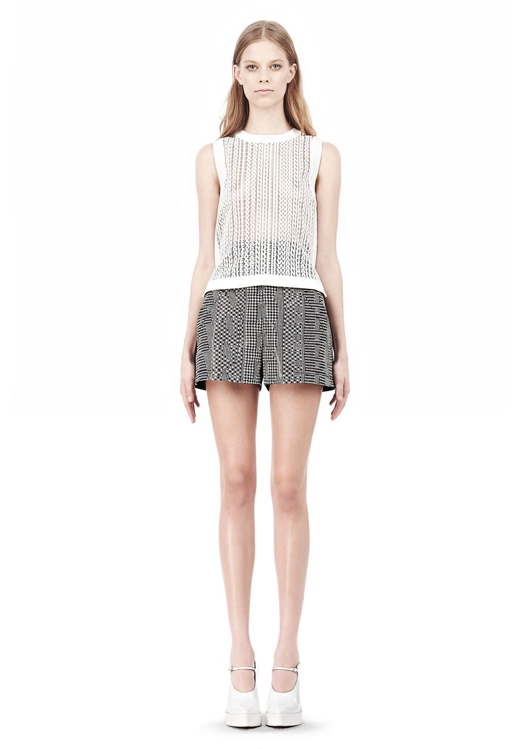 Alexander Wang ‎BOXY LOGO MUSCLE TANK ‎ ‎TOP‎ | Official Site