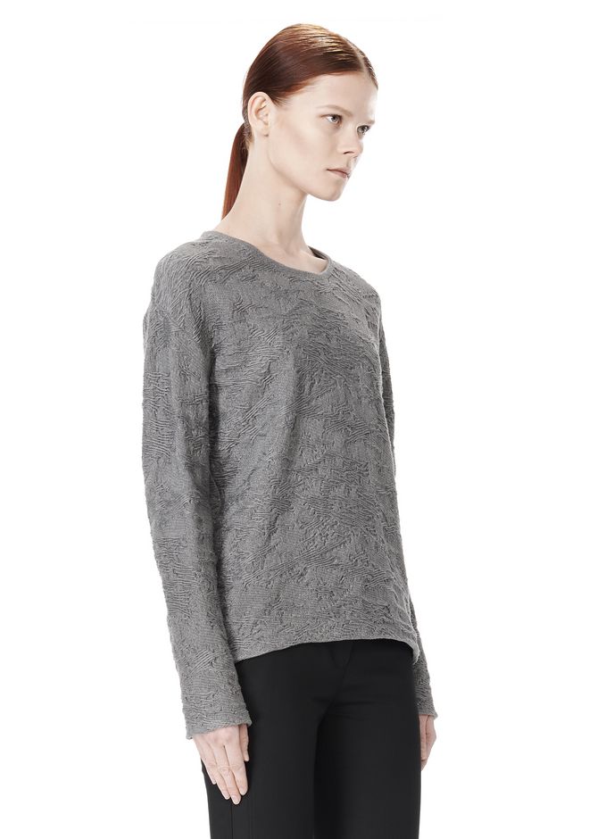 Alexander Wang ‎DISTRESSED PULLOVER ‎ ‎TOP‎ | Official Site