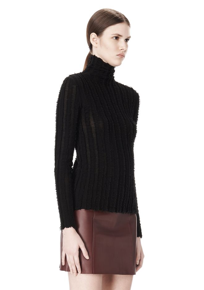 Alexander Wang ‎MERINO STRIPED TURTLENECK PULLOVER ‎ ‎TOP‎ |Official Site
