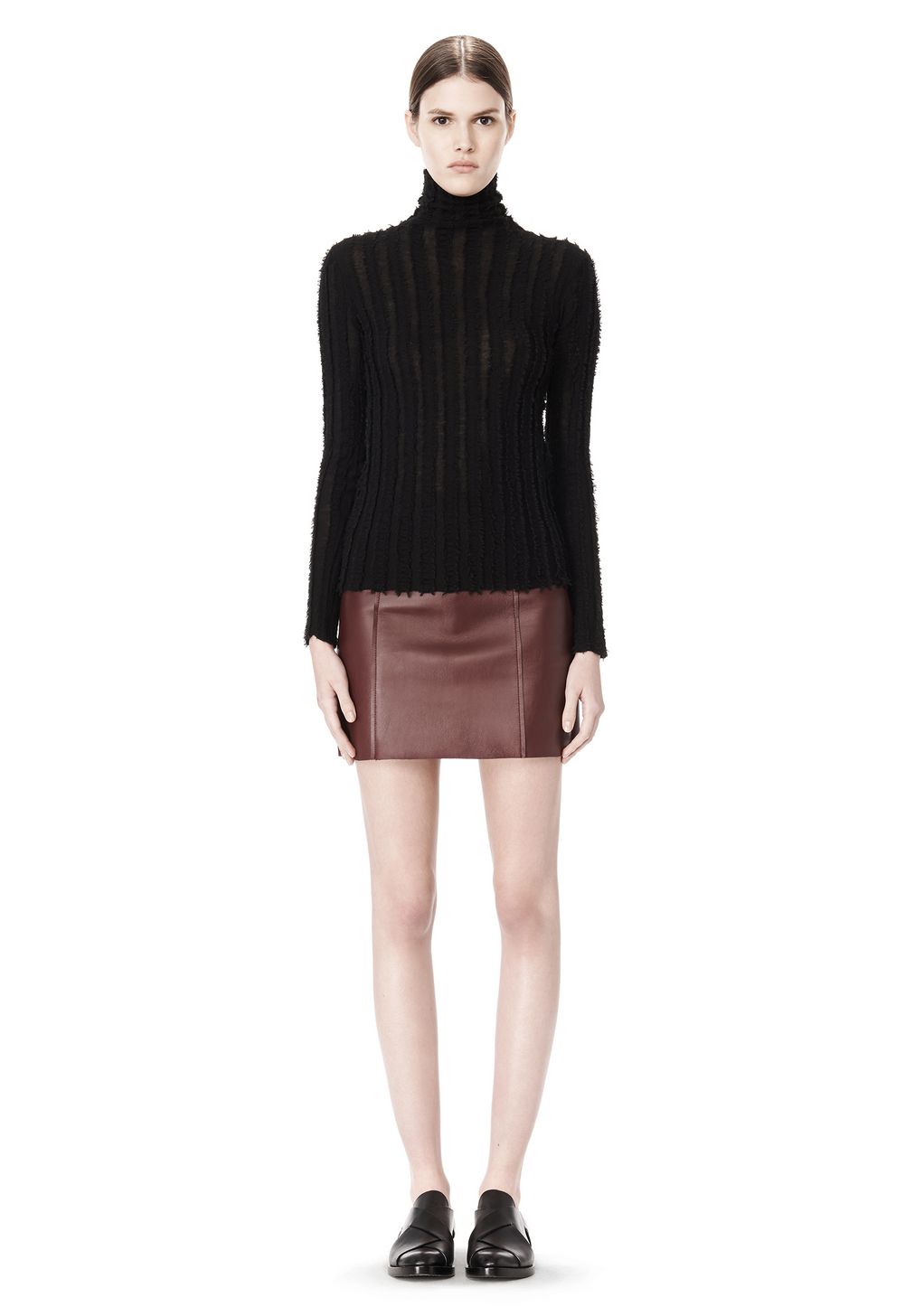 Alexander Wang ‎MERINO STRIPED TURTLENECK PULLOVER ‎ ‎TOP‎ |Official Site