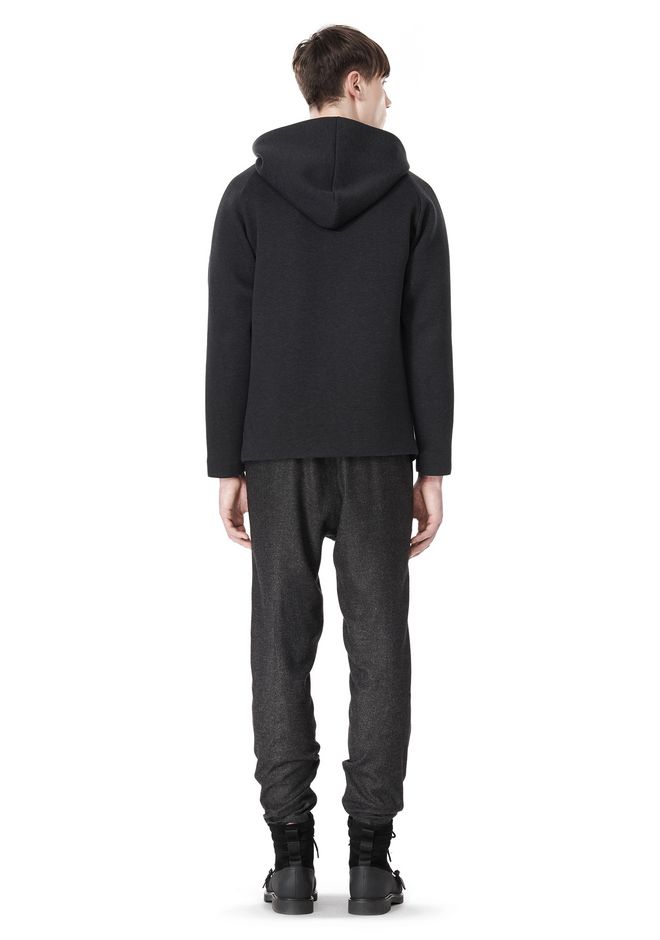 Alexander Wang ‎LASER CUT LOGO BONDED HOODIE ‎ ‎SWEATER‎ | Official Site