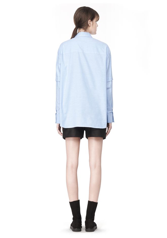 double collared shirt