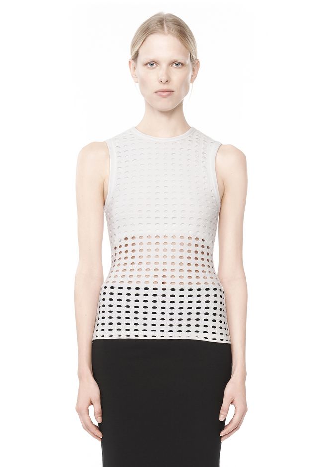 Alexander Wang ‎CIRCULAR HOLE TANK TOP ‎ ‎TOP‎ | Official Site