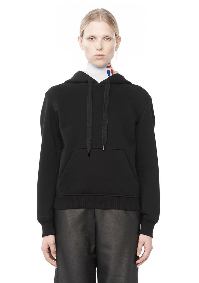 Alexander Wang ‎BONDED FLEECE HOODIE ‎ ‎TOP‎ | Official Site