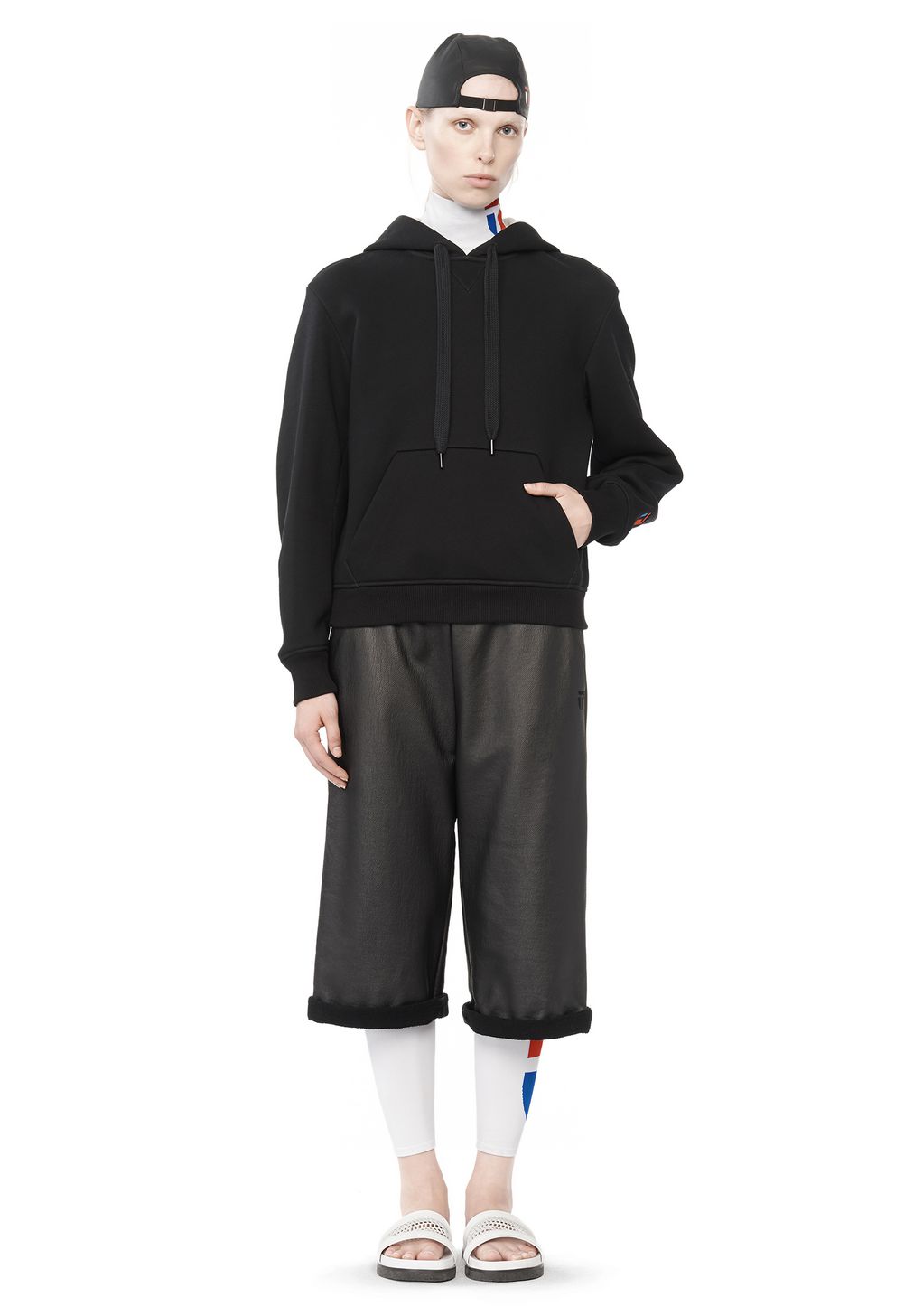 Alexander Wang ‎BONDED FLEECE HOODIE ‎ ‎TOP‎ | Official Site