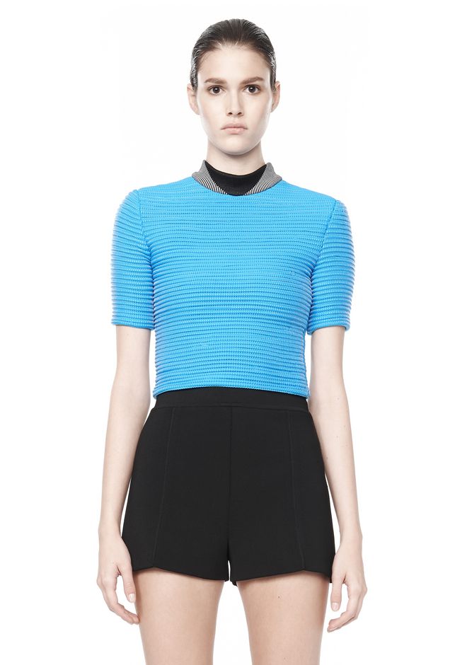 Download Alexander Wang ‎CROPPED CYCLING TEE ‎ ‎TOP‎ | Official Site