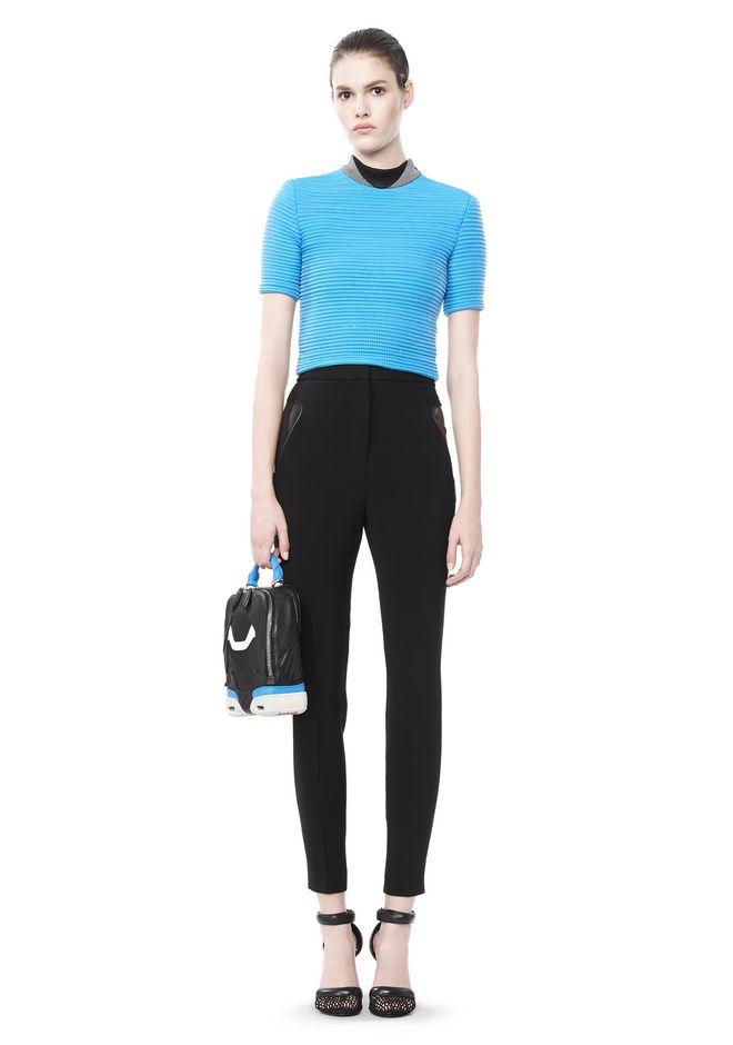Alexander Wang ‎CROPPED CYCLING TEE ‎ ‎TOP‎ | Official Site