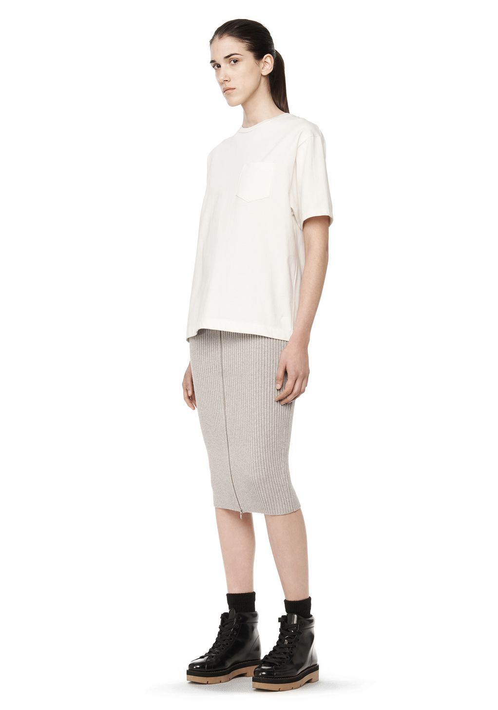 alexander wang deconstructed cotton shirt