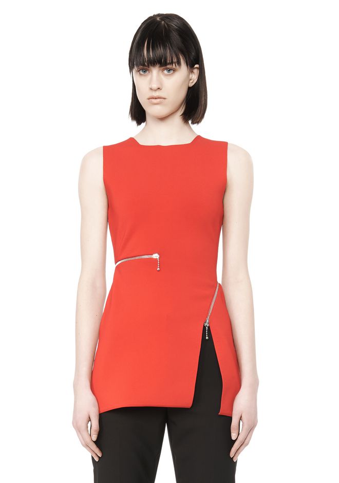 Alexander Wang ‎FITTED ZIPPER TANK ‎ ‎TOP‎ | Official Site