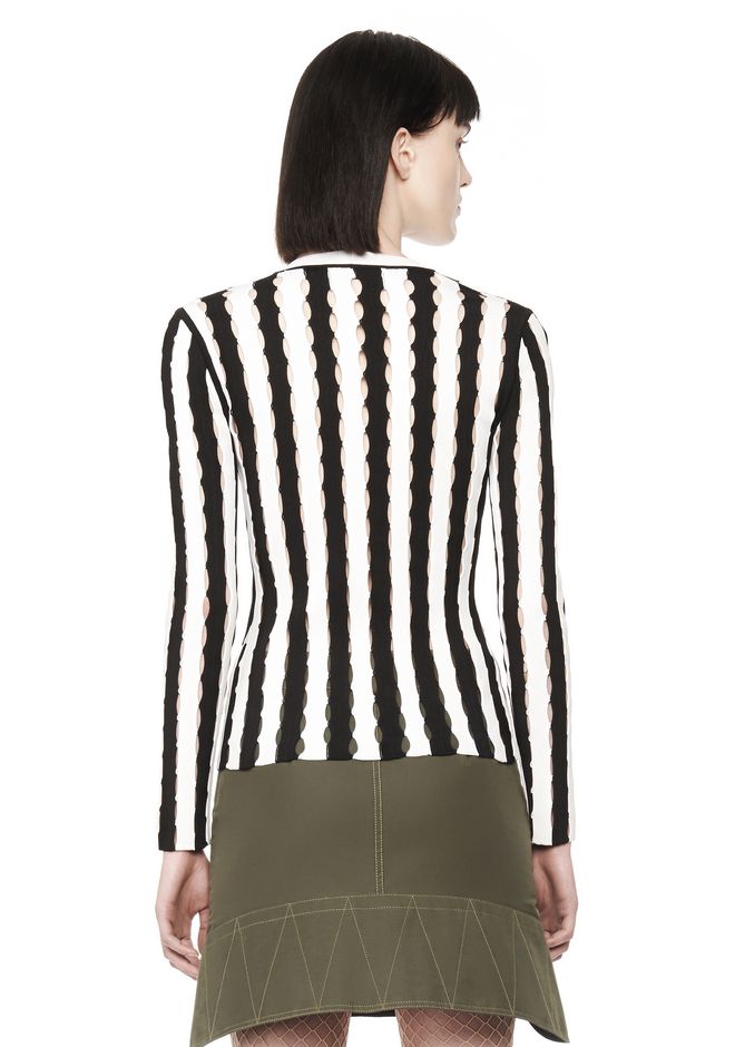 Alexander Wang ‎exclusive Striped V Neck Cardigan ‎ ‎top
