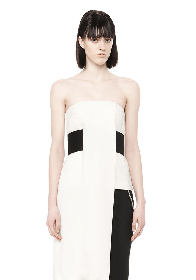 Alexander Wang ‎STRAPLESS ASYMMETRIC TOP ‎ ‎TOP‎ | Official Site