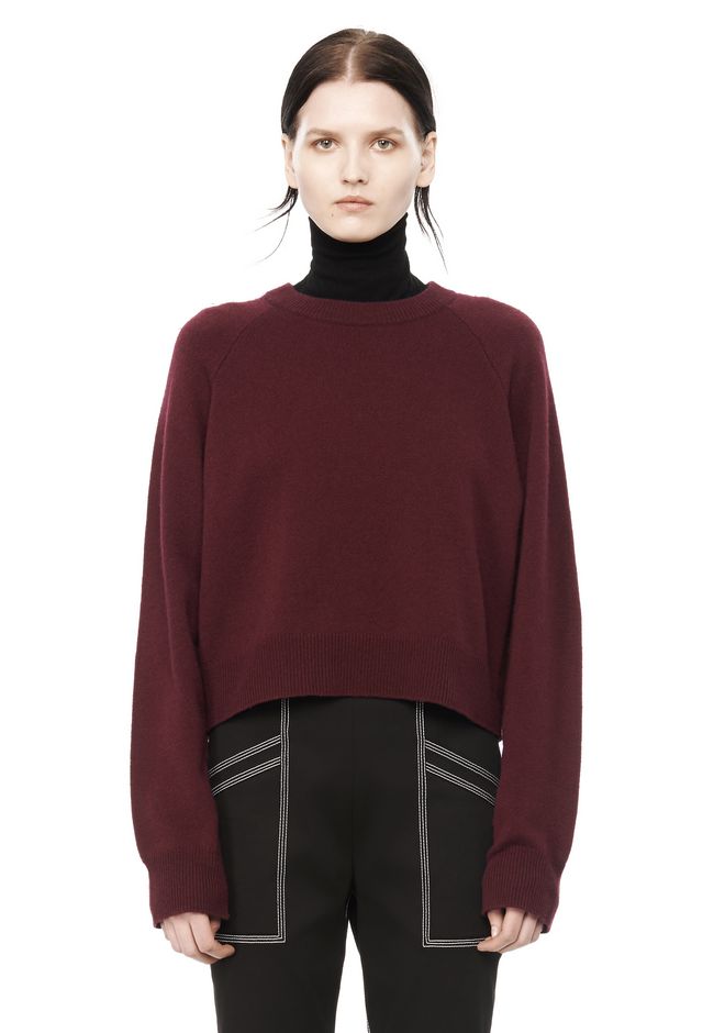 Alexander Wang ‎CASHWOOL CREWNECK SWEATER ‎ ‎TOP‎ |Official Site