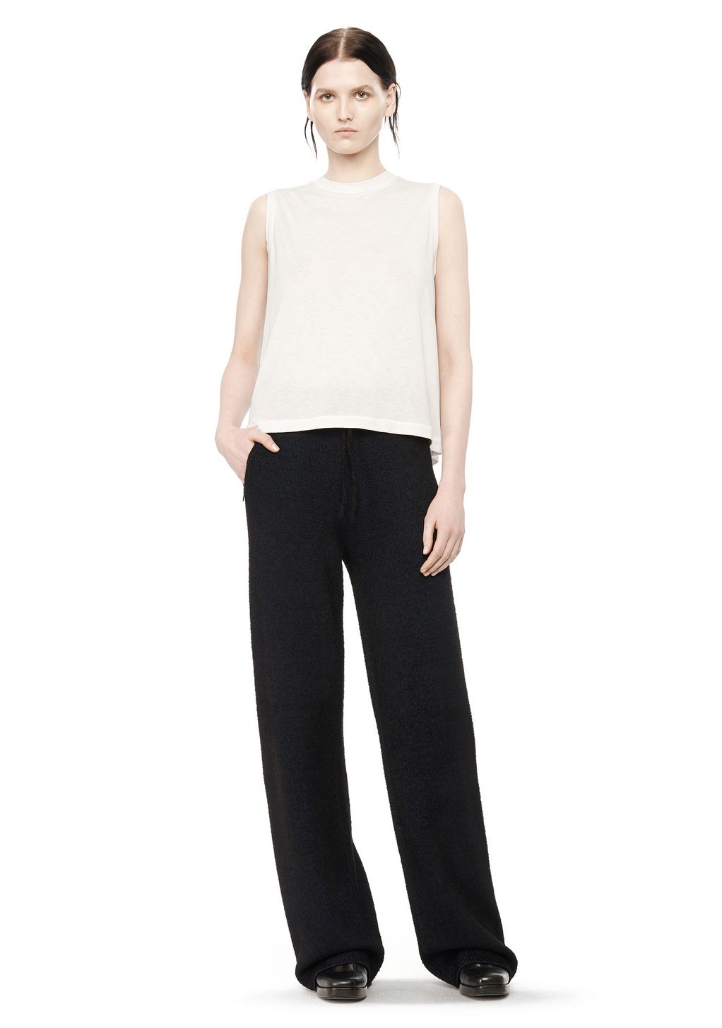 Alexander Wang ‎CLASSIC HIGH NECK FLARED TANK ‎ ‎TOP‎ | Official Site