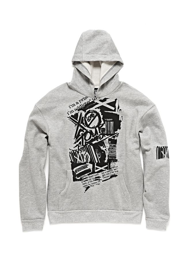 Alexander Wang ‎WANGXO FLEECE HOODIE ‎ ‎TOP‎ Official Site