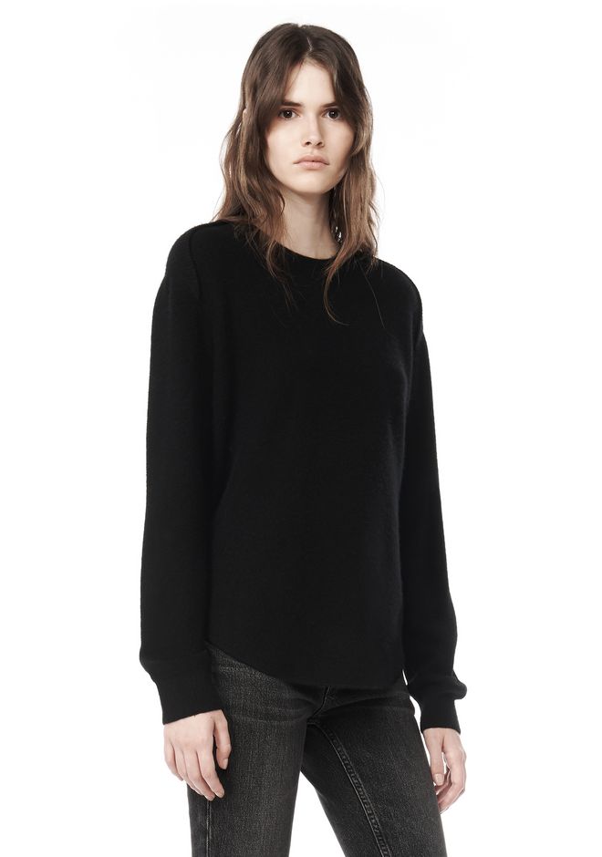 Alexander Wang âSHEER BACK STRIPED PULLOVER â âTOPâ |Official Site