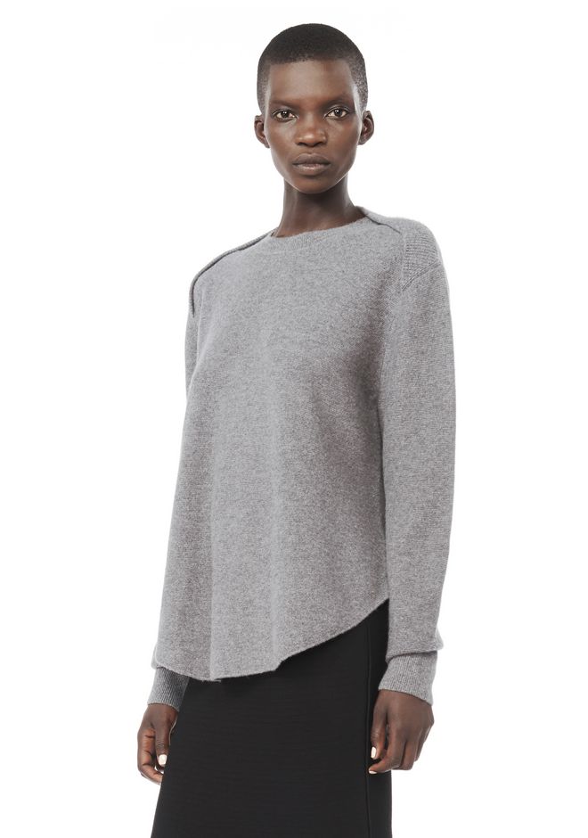 Alexander Wang ‎SHEER BACK STRIPED PULLOVER ‎ ‎TOP‎ | Official Site