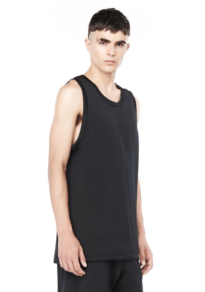 Alexander Wang ‎QUILTED JACQUARD BASKETBALL TANK ‎ ‎TOP‎ | Official Site