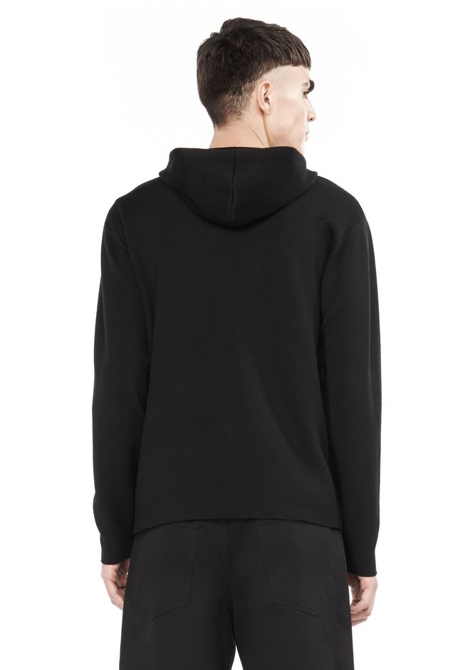 Alexander Wang ‎ZIP HOODIE WITH SEAMLESS POCKET ‎ ‎TOP‎ | Official Site