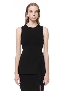 Alexander Wang ‎FITTED TANK WITH SIDE LACING ‎ ‎TOP‎ | Official Site