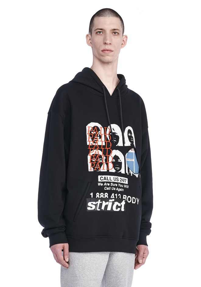 alexander wang credit card sweatshirt