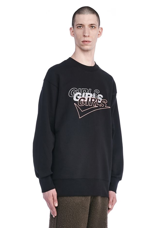 Alexander Wang ‎GIRLS GIRLS GIRLS CREWNECK SWEATSHIRT ‎ ‎TOP ...