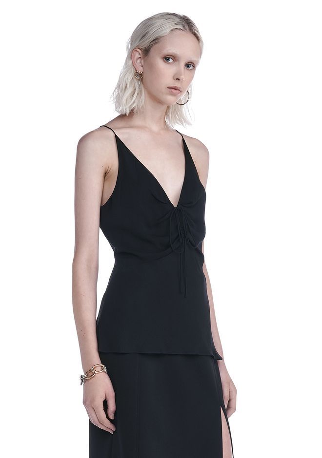 Alexander Wang ‎FRONT RUSCHED CAMISOLE ‎ ‎TOP‎ | Official Site