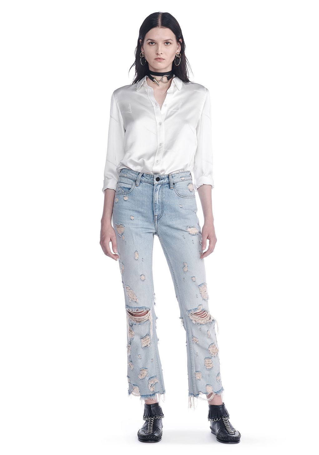 silk button up shirt women