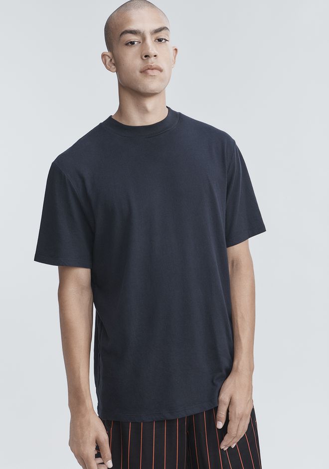 Alexander Wang ‎SHORT SLEEVE HIGH NECK TEE ‎ ‎TOP‎ | Official Site