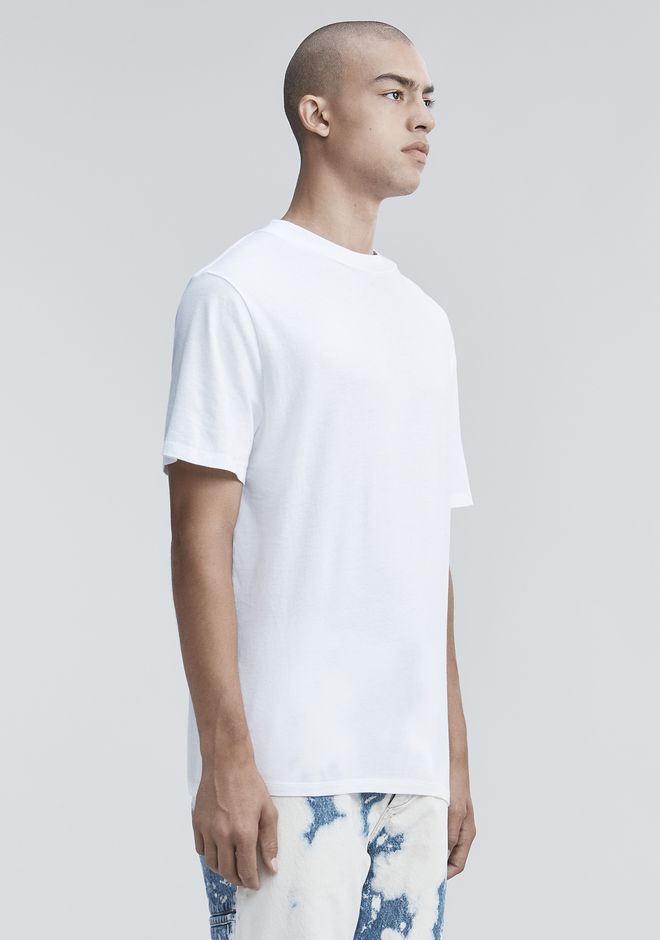 Alexander Wang ‎SHORT SLEEVE HIGH NECK TEE ‎ ‎TOP‎ | Official Site